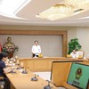 Phó Thủ tướng Hồ Quốc Dũng chủ trì cuộc họp chuyên đề về tiến độ triển khai các nhiệm vụ phát triển công nghệ chiến lược - Ảnh: chinhphu.vn.