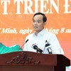 Bí thư Thành ủy TP.HCM Trần Lưu Quang phát biểu chỉ đạo tại Hội nghị. Ảnh: TT. 