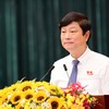 Ông Võ Văn Minh, Chủ tịch HĐND TP.HCM phát biểu khai mạc kỳ họp. Ảnh Quang Định
