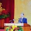 Tổng Bí thư, Chủ tịch nước Tô Lâm phát biểu tại Lễ công bố Nghị quyết của Quốc hội về thành lập thành phố Quảng Ninh. Ảnh: QMG