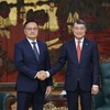 Thủ tướng Lê Minh Hưng tiếp Phó Thủ tướng, Bộ trưởng Bộ Tài chính Lào Santiphab Phomvihane - Ảnh: chinhphu.vn/Nhật Bắc