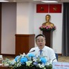 Ông Phạm Dứt Điểm, Giám đốc Sở Ngoại vụ TP.HCM thông tin về những nội dung trọng tâm tại Đối thoại Hữu nghị TP.HCM lần thứ 3 năm 2026. Ảnh: TT 