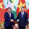 Thủ tướng Chính phủ Lê Minh Hưng hội kiến Tổng thống Myanmar Min Aung Hlaing.