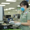 Bên trong nhà máy sản xuất điện thoại Samsung của Hàn Quốc tại Việt Nam. Ảnh: Đức Thanh. 