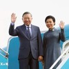 Tổng Bí thư, Chủ tịch nước Tô Lâm và Phu nhân rời Hà Nội, lên đường thăm Liên bang Nga và Cộng hòa Pháp. (Ảnh: Thống Nhất/TTXVN)