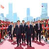Chủ tịch Quốc hội Hàn Quốc Cho Jeong Sik đón Chủ tịch Quốc hội Trần Thanh Mẫn.
