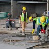 Thi công sàn nhà ga hành khách Cảng hàng không quốc tế Long Thành.