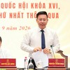 Thứ trưởng Bộ Tư pháp Nguyễn Thanh Ngọc tại cuộc họp báo. Ảnh: Như ý. 