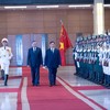Tổng Bí thư, Chủ tịch nước Tô Lâm chủ trì Lễ đón Nhà vua Vương quốc Thái Lan và Hoàng hậu.