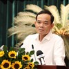 Bí thư Thành ủy TP.HCM Trần Lưu Quang phát biểu chỉ đại tại Hội nghị. Ảnh: TT