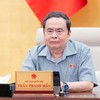 Chủ tịch Quốc hội Trần Thanh Mẫn phát biểu tại phiên họp - Ảnh: QH. 
