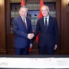 Tổng Bí thư, Chủ tịch nước Tô Lâm và Thủ tướng Canada Mark Carney. (Ảnh: TTXVN). 