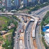 Thi công dự án nút giao thông An Phú - Ảnh: Lê Toàn