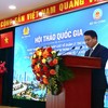 Thứ trưởng Bộ Tài chính Trần Quốc Phương tại Hội thảo. (Ảnh: Duy Thăng, HVAN). 