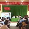 Toàn cảnh buổi đối thoại tại trụ sở UBND xã Mỹ Thuỷ. Ảnh: Trường Nhật
