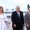 Lễ đón đoàn Tổng thống nước Cộng hòa Panama José Raúl Mulino và Phu nhân tại Sân bay quốc tế Nội Bài. (Ảnh: Tuấn Anh/TTXVN)