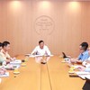 Phó Chủ tịch UBND TP. Hà Nội Đỗ Anh Tuấn chủ trì cuộc họp.