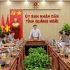 Lãnh đạo UBND tỉnh Quảng Ngãi trao đổi về tiến độ, tình hình tháo gỡ khó khăn, vướng mắc cho các dự án tồn đọng, kéo dài trên địa bàn tỉnh vào chiều 6/10.
