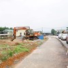 Hạng mục đường Nguyễn Hoàng thuộc dự án hệ thống giao thông kết nối Ái Tử với các vùng trọng điểm kinh tế của huyện Triệu Phong (cũ). Ảnh: Trường Nhật