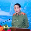 Thứ trưởng Bộ Công an Lê Quốc Hùng phát biểu tổng kết Hội thảo - Ảnh: QH.