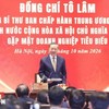 Tổng Bí thư, Chủ tịch nước Tô Lâm mong muốn các doanh nhân nuôi dưỡng chí lớn, bền lòng gây dựng doanh nghiệp, thương hiệu bằng chất lượng, năng lực và chữ tín, đem lại niềm tự hào cho Việt Nam - Ảnh: TTXVN.