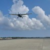 Chuyến bay kỹ thuật kiểm tra rà soát an toàn tĩnh không và chướng ngại vật tại đường cất hạ cánh Cảng Hàng không Quảng Trị.