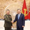 Tổng Bí thư, Chủ tịch nước Tô Lâm tiếp Đại tướng Tea Seiha, Ủy viên Ban Thường vụ CPP, Phó Thủ tướng, Bộ trưởng Quốc phòng Campuchia. (Ảnh: Thống Nhất/TTXVN)