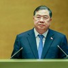 Ủy viên Bộ Chính trị, Phó Thủ tướng Thường trực Chính phủ Phạm Gia Túc trình bày chuyên đề về tình hình phát triển kinh tế-xã hội, thực hiện ngân sách nhà nước năm 2026; dự kiến kế hoạch phát triển kinh tế-xã hội, dự toán ngân sách nhà nước năm 2027. Ảnh: Đức Thanh.
