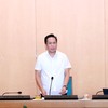 Phó Giám đốc Sở Tài chính Hà Nội Vũ Trung Thành phát biểu ý kiến.
