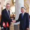 Tổng Bí thư, Chủ tịch nước Tô Lâm hội kiến Chủ tịch Quốc hội Đan Mạch Henrik Frandsen. (Ảnh: Thống Nhất/TTXVN)