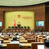 Quốc hội nghe tờ trình dự án Luật. Ảnh: Đức Thanh.