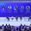 Phiên thảo luận “Định vị lại Việt Nam - ASEAN trong chuỗi giá trị toàn cầu”, diễn ra ngày 27/10 trong khuôn khổ Diễn đàn Kinh tế Mùa thu 2026. Ảnh: Lê Toàn.