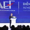 Thủ tướng Chính phủ Lê Minh Hưng phát biểu khai mạc Diễn đàn. Ảnh: Lê Toàn.