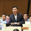 Đại biểu Lê Hoàng Anh tham gia thảo luận. Ảnh: Như Ý .