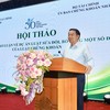 Thứ trưởng Bộ Tài chính Nguyễn Đức Chi phát biểu tại hội thảo