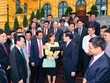 Chủ tịch nước Trương Tấn Sang gặp mặt các doanh nhân trẻ tiêu biểu Việt Nam 2014