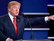 Ông Trump trong cuộc tranh luận trực tiếp lần thứ ba với bà Clinton. Ảnh: AFP.