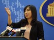 Người phát ngôn của Bộ Ngoại giao Lê Thị Thu Hằng (Ảnh: Hữu Nghị/Dân trí)