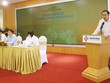 Ông Phạm Hồng Sơn, Phó chủ tịch UBCK phát biểu tại buổi họp báo trước thềm TTCK phái sinh mở cửa