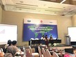 Chị Từ Thu Hiền, Giám đốc MBI Mekong Business Initiative phát biểu tại hội thảo