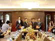 Lãnh đạo Tập đoàn Tân Hoàng Minh và Coteccons tại buổi lễ ký kết hợp đồng nguyên tắc tổng thầu thiết kế và thi công Dự án Nam Đại Cồ Việt
