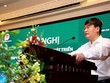 Thứ trưởng Bộ Kế hoạch và Đầu tư Nguyễn Đức Trung chủ trì Hội nghị. Ảnh- Lê Tiên