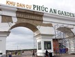 Cổng dự án mang tên Phúc An Garden, nhưng lãnh đạo địa phương khẳng định, không có dự án nào có tên tương tự