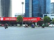 Tòa nhà Vicem Tower (bìa trái) xây dựng dở dang và bỏ hoang cả chục năm nay