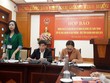 Bà Vũ Thị Kim Chi, Phó Trưởng ban IPA Quảng Ninh thông tin về kết quả DDCI 2019 tại buổi họp báo. Ảnh: Thanh Tân.