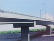 Cầu Châu Đốc sẽ thay thế phà Châu Giang, kết nối TP. Châu Đốc và thị xã Tân Châu. Trong ảnh: Mô hình cầu Châu Đốc.
