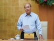 Thủ tướng Nguyễn Xuân Phúc chủ trì cuộc họp Thường trực Chính phủ chiều 28/4 (Ảnh: VGP)