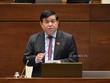 Bộ trưởng Bộ Kế hoạch và đầu tư Nguyễn Chí Dũng giải trình ý kiến đại biểu.