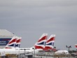 Máy bay của British Airways đậu tại sân bay London Heathrow, Anh, ngày 8/6/2020. (Nguồn: AFP/TTXVN)