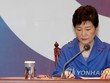 Tổng thống Hàn Quốc Park Geun-hye trong cuộc gặp nội các ngày 9/12/2016. Ảnh: Yonhap